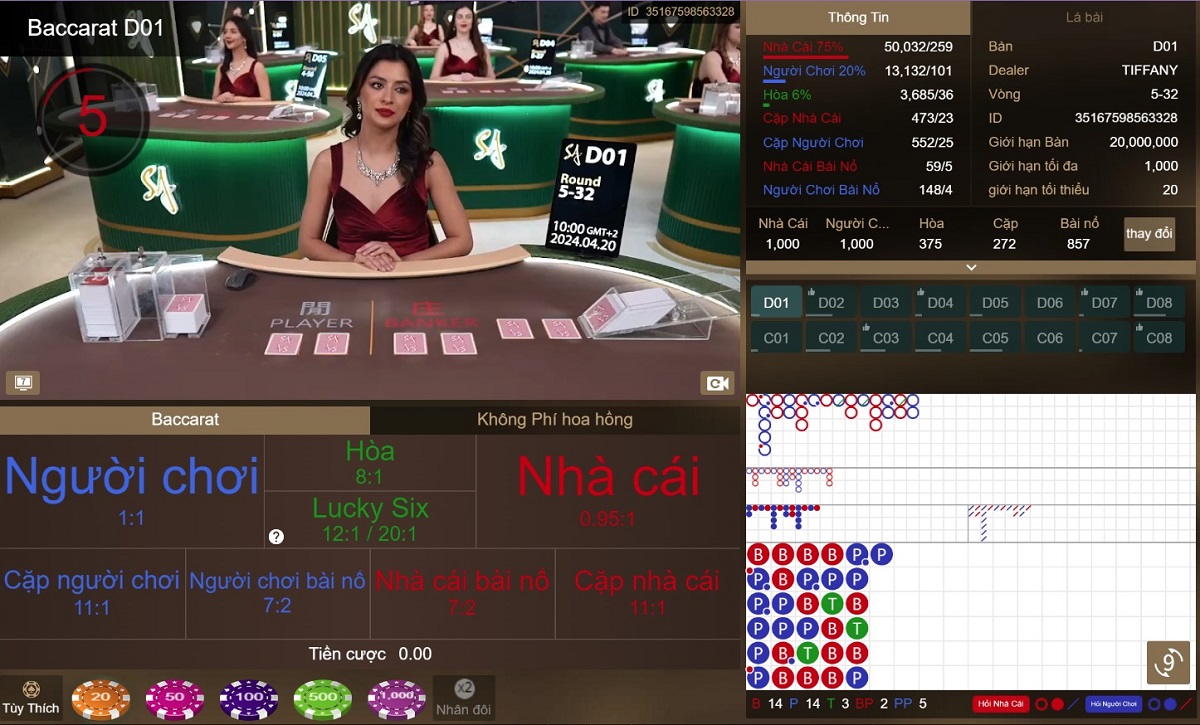 baccarat fb88 - thắng dễ dàng, tiền về đầy túi mỗi ngày 3 đặt cược vào bàn chơi baccarat fb88