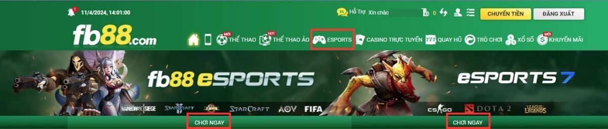 cách chơi cá độ world championship fb88 mới nhất 2 lựa chọn sảnh chơi esport fb88