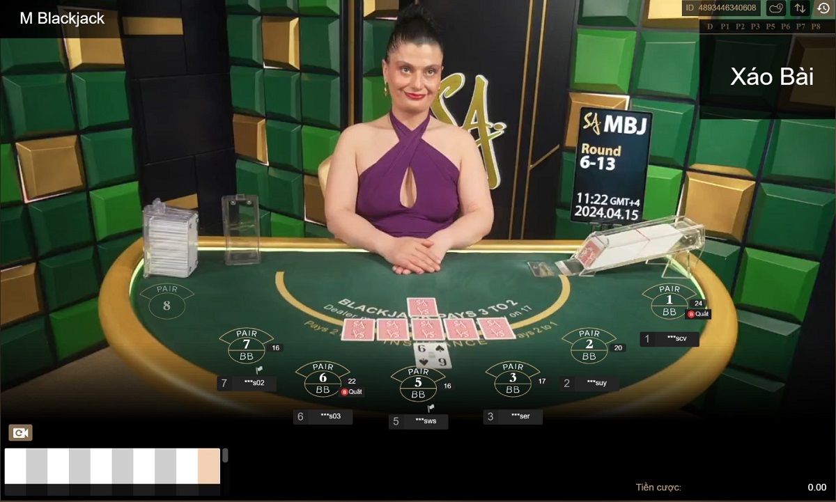 bàn chơi blakjack tại casino fb88