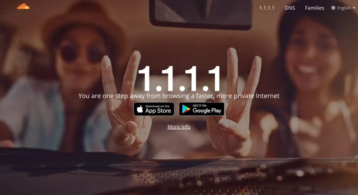 dùng phần mềm đổi địa chỉ ip như 1.1.1.1