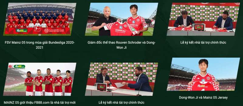 lễ kí kết fb88 hợp tác mainz 05