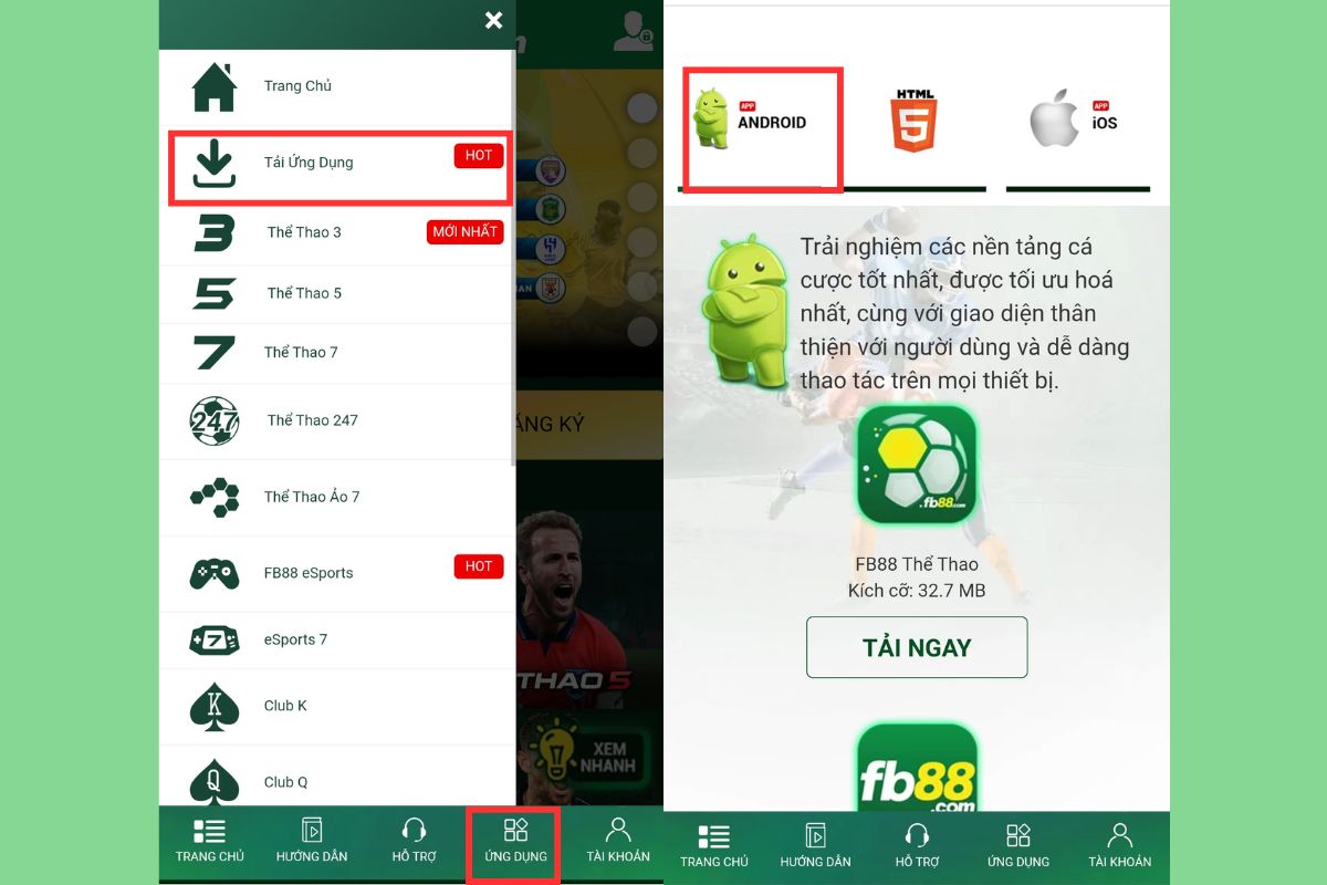 tải app fb88 về android