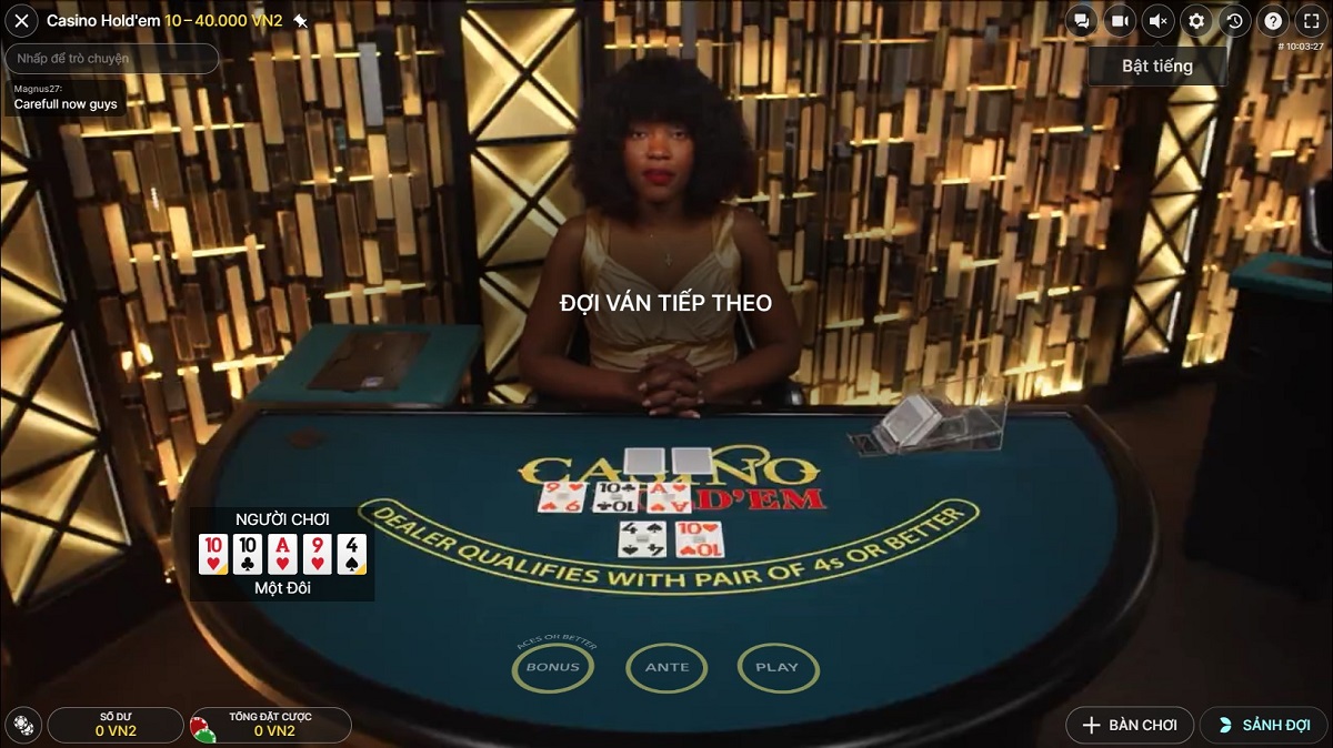 trải nghiệm ván cược poker fb88