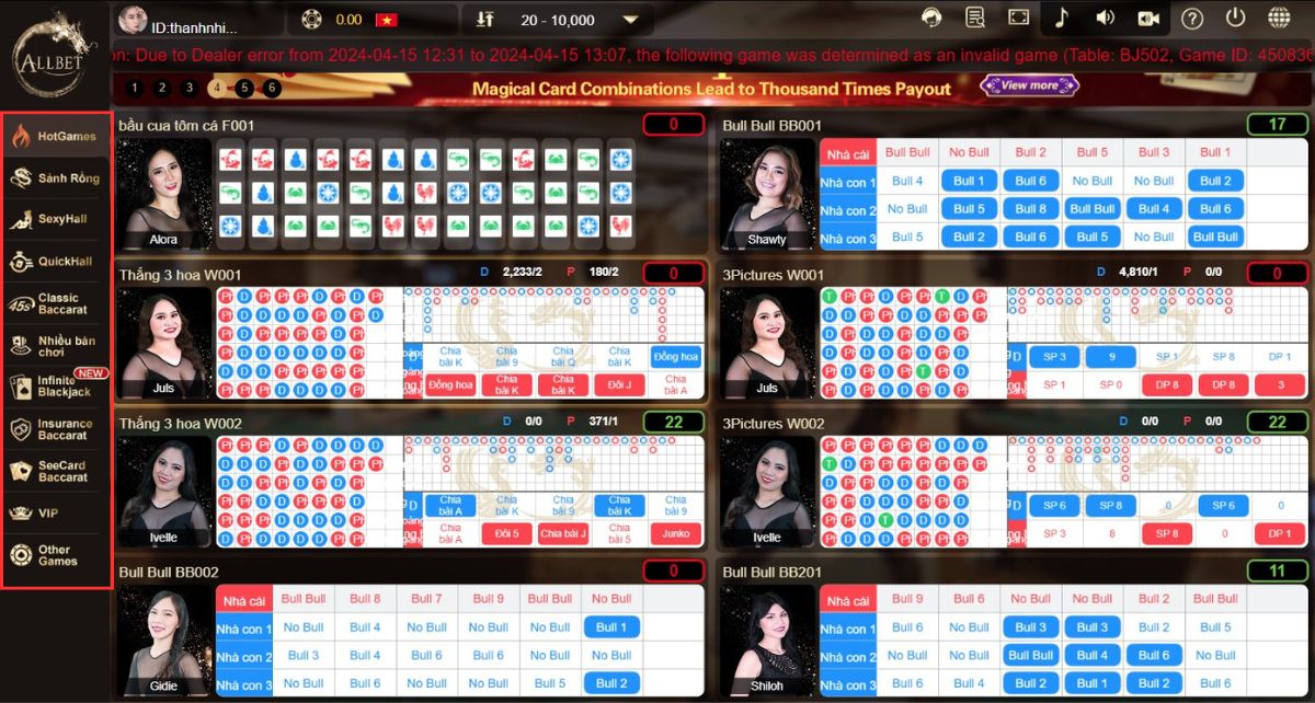 chọn tựa game casino fb88 để cá cược
