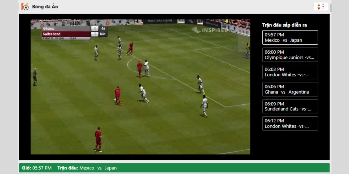 theo dõi kết quả trận đấu bóng đá ảo fb88