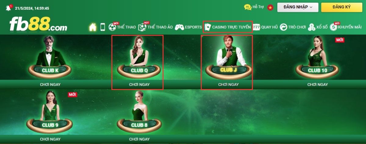 chọn sảnh casino để chơi bull bull fb88