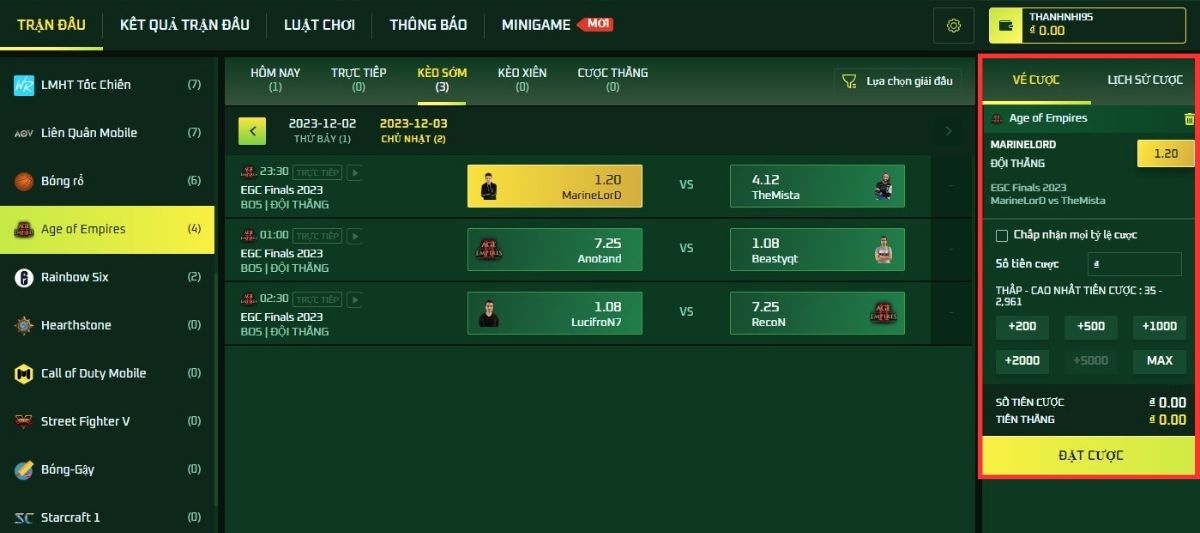 đặt cược vào aoe fb88