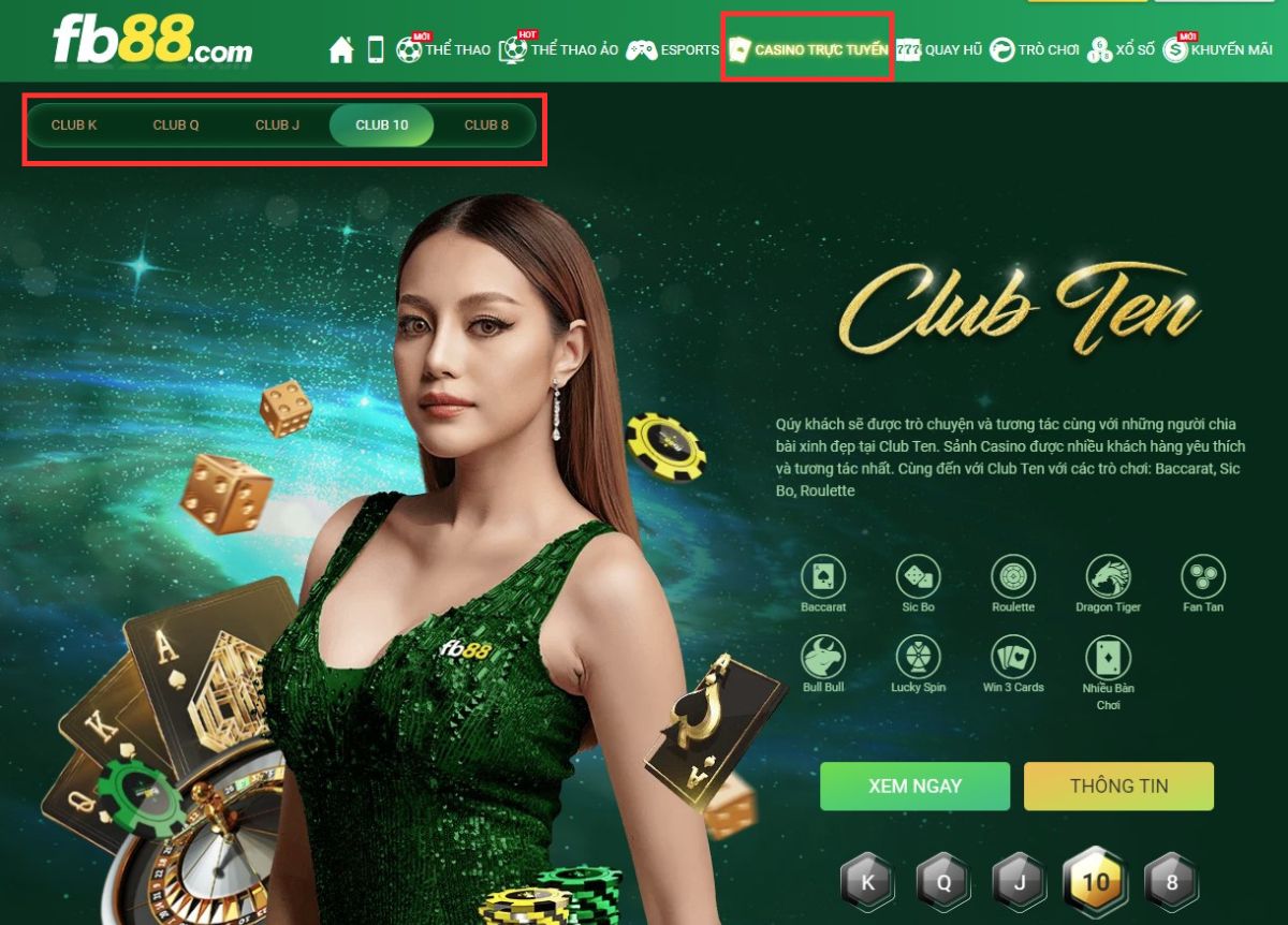 chọn vào sảnh chơi roulette fb88