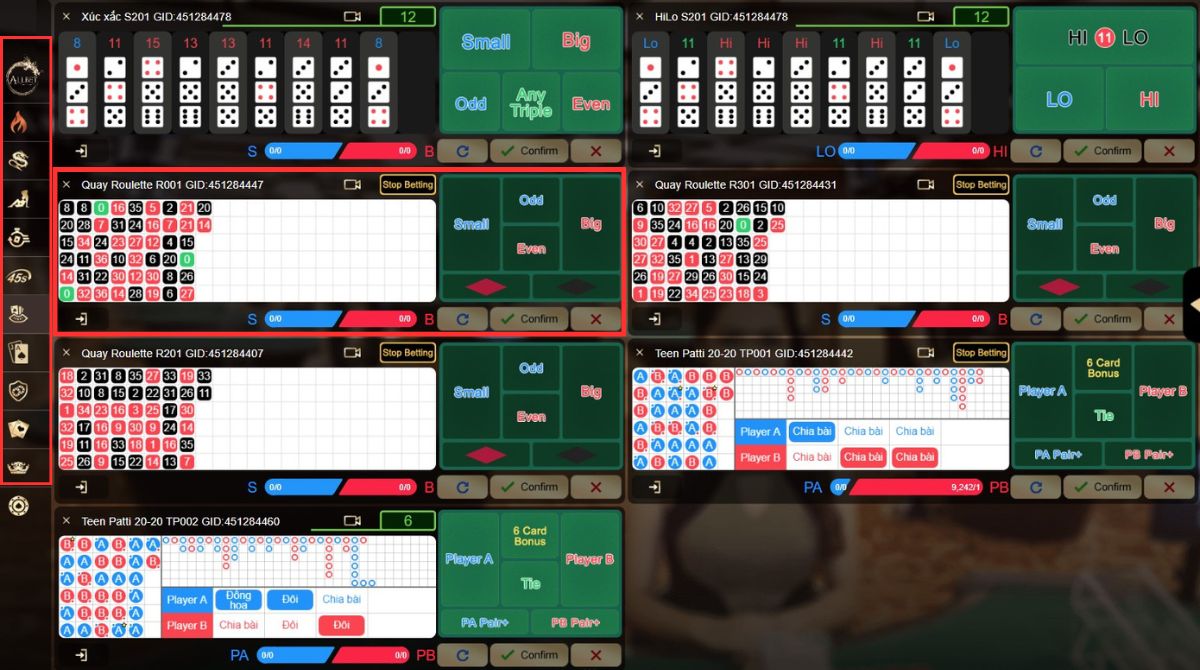 chọn phòng chơi roulette fb88